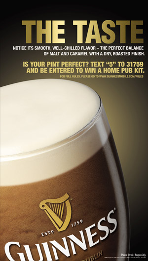 Joseph Ehlinger Copywriter – Guinness Ad – The Taste