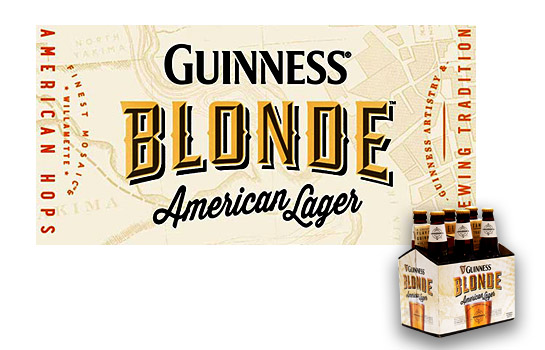 Joseph Ehlinger Copywriter Guinness Blonde American Lager print campaign