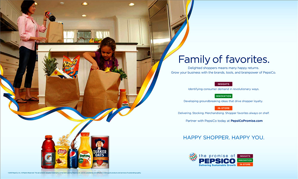 PepsiCo Trade Ad – Family of Favorites