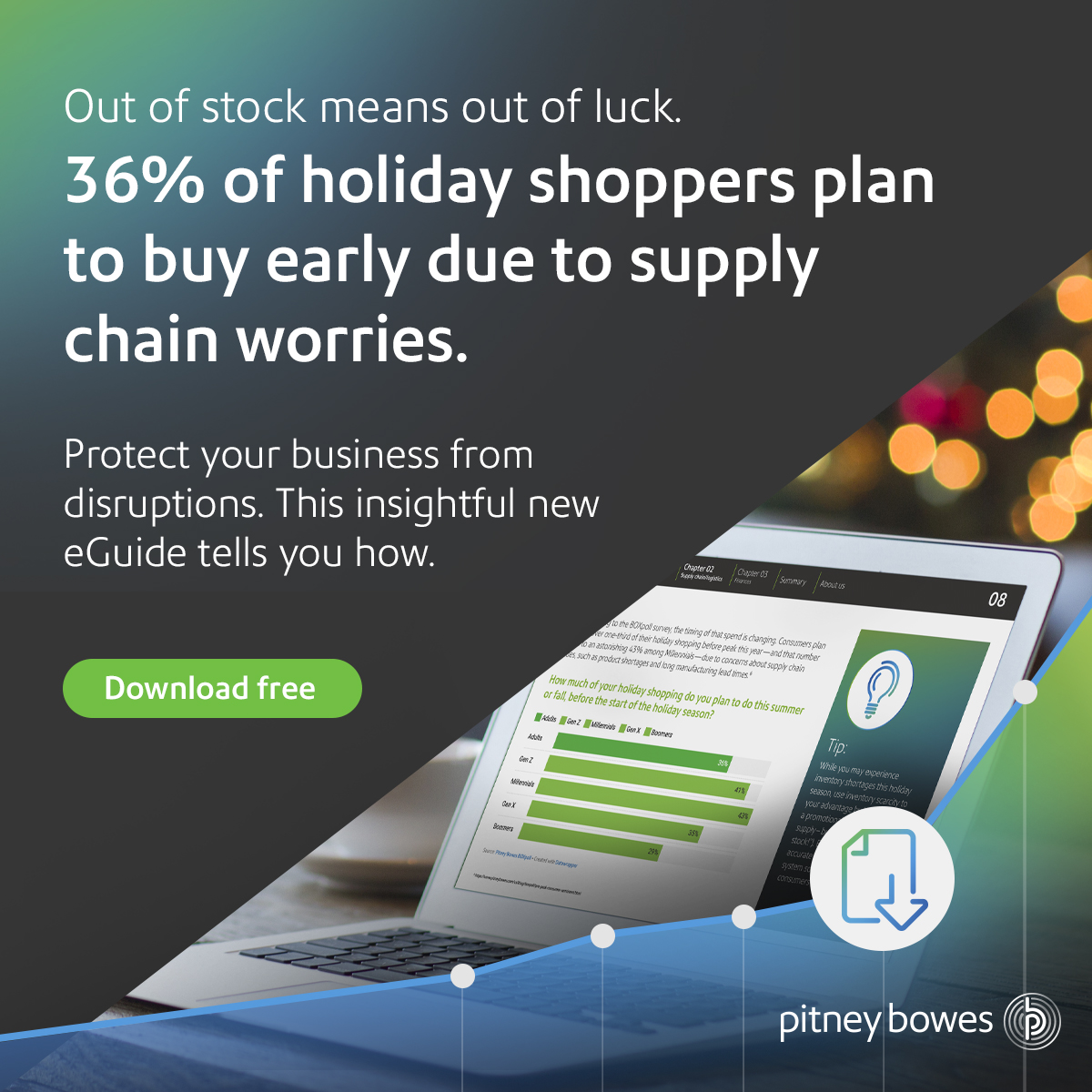 Back to Business campaign for Pitney Bowes Financial Services - social media retarget - Joseph Ehlinger copywriter