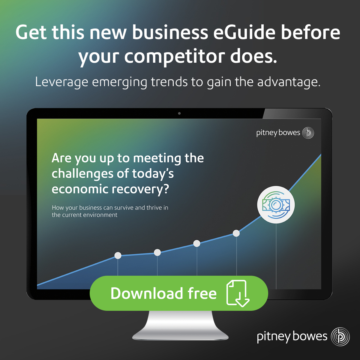 Back to Business campaign for Pitney Bowes Financial Services - social media retarget - Joseph Ehlinger copywriter