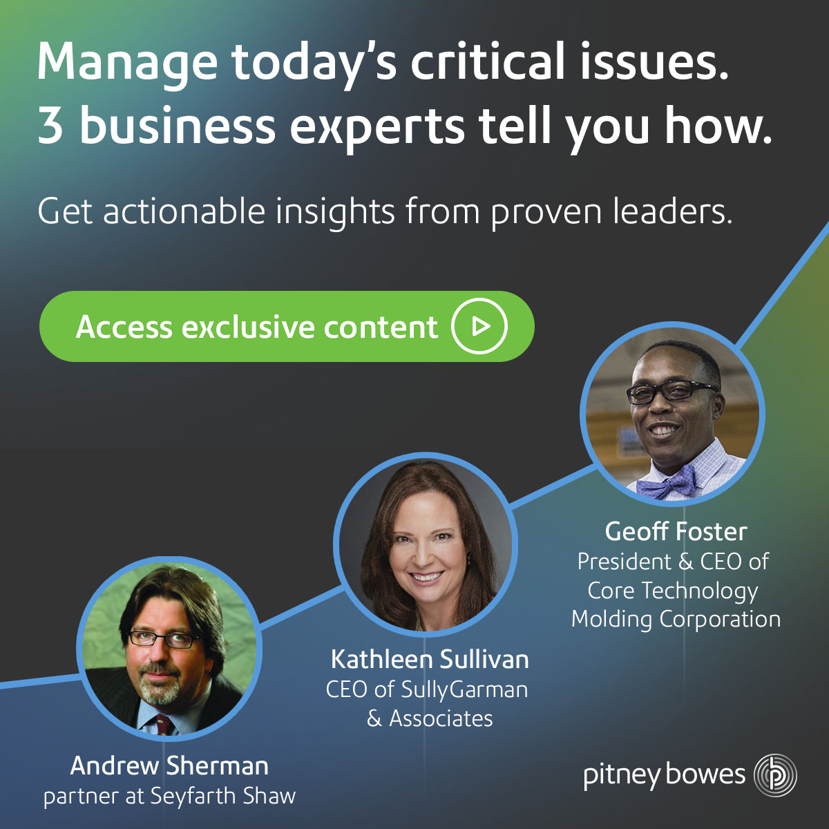 Back to Business campaign for Pitney Bowes Financial Services - social media retarget - Joseph Ehlinger copywriter